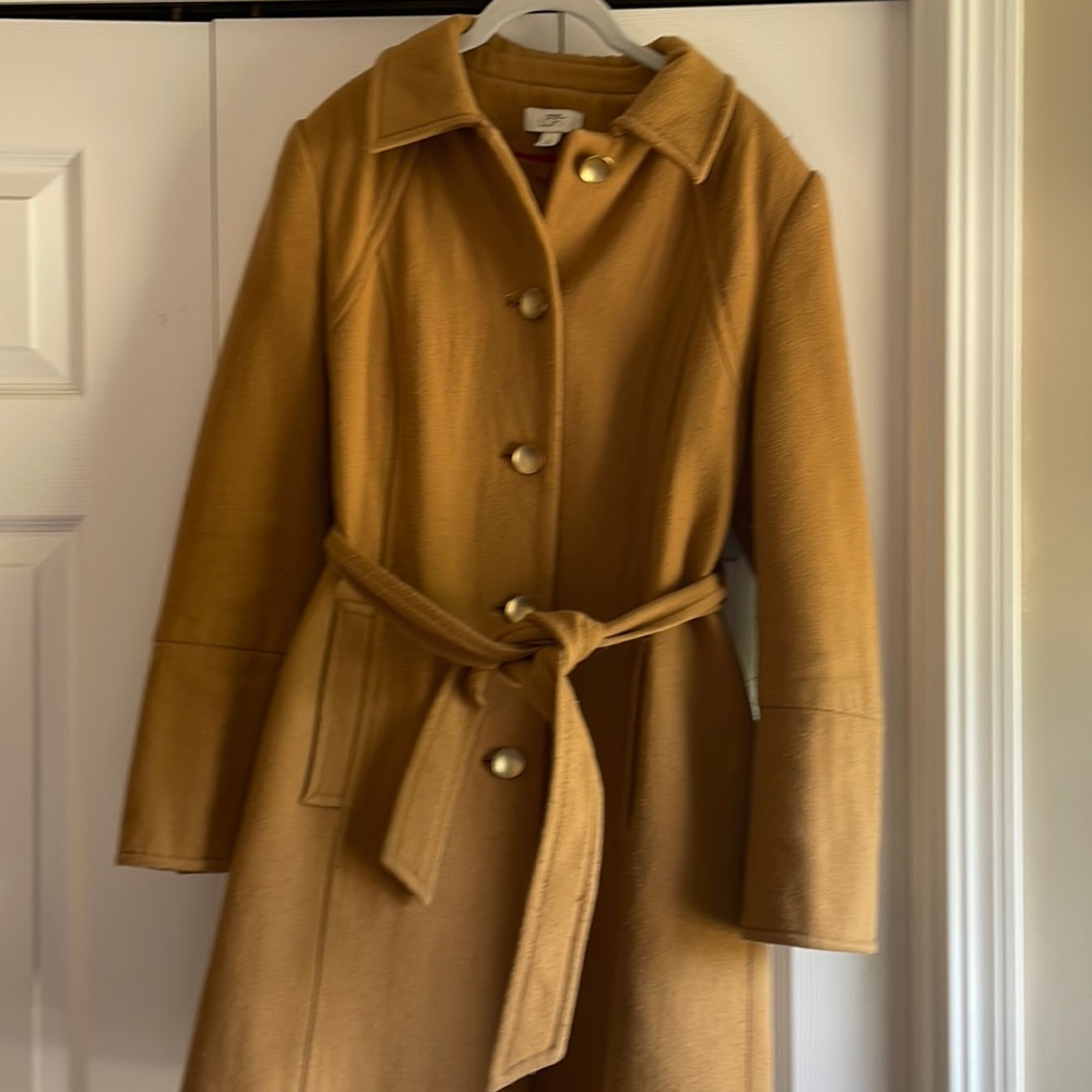 Ann Taylor camel colored wool coat